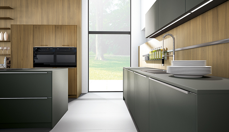 German pronorm kitchen green